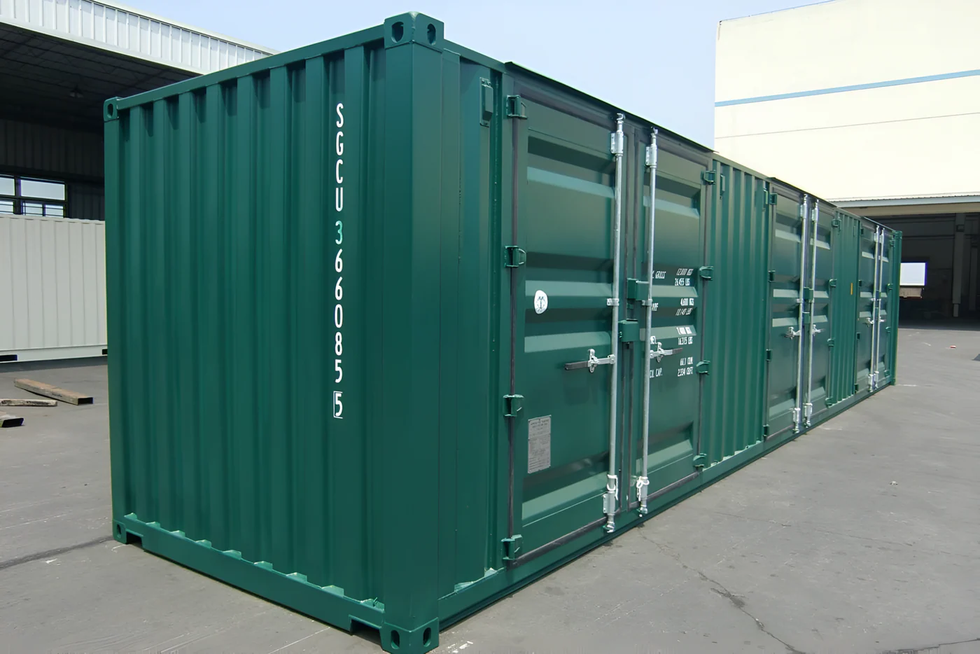 Contenedor de almacen de 40 pies y 6 puertas - Imagen 2