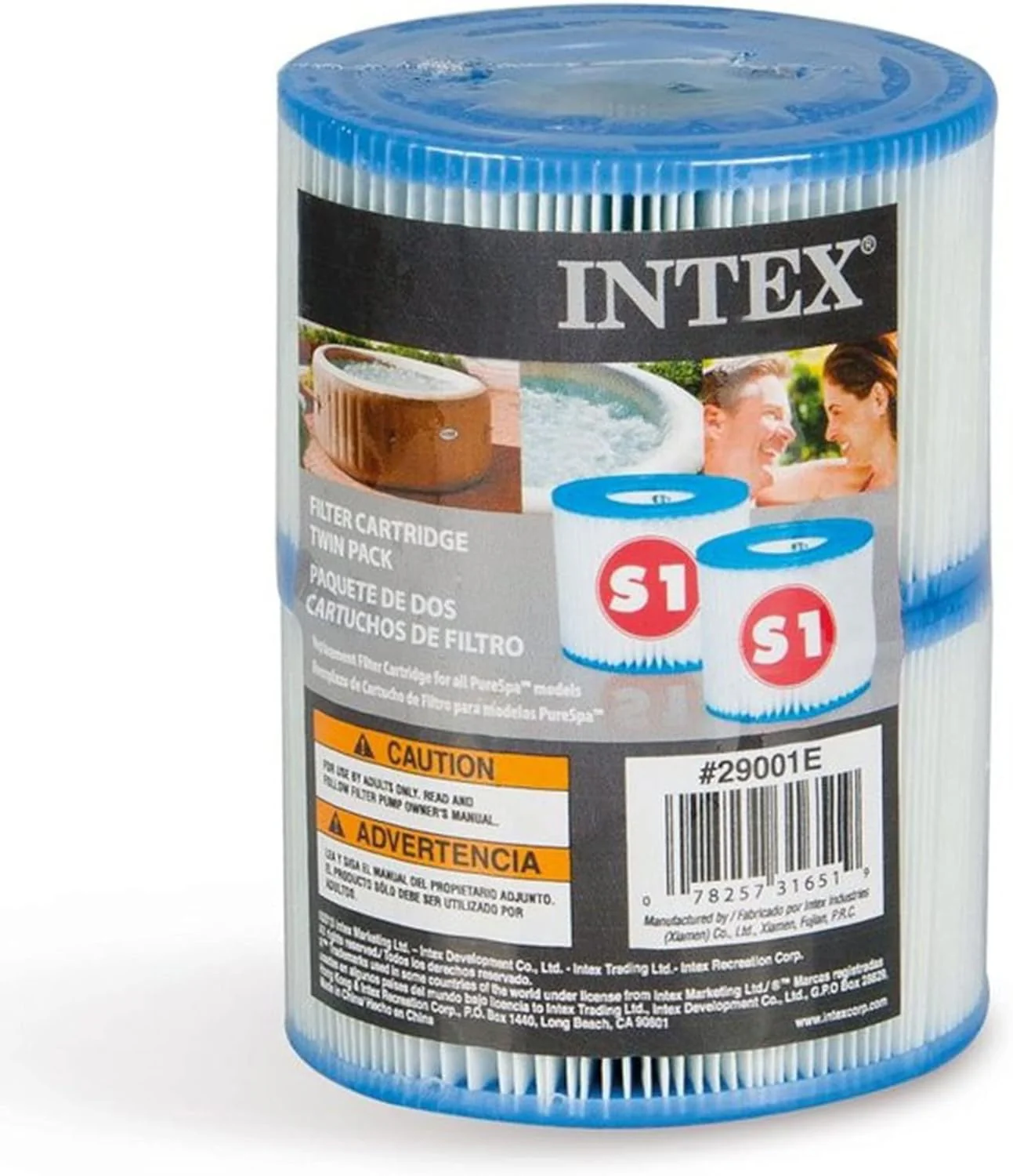 Intex PureSpa Deluxe Madera Gris 85″ x 25″ - Imagen 4