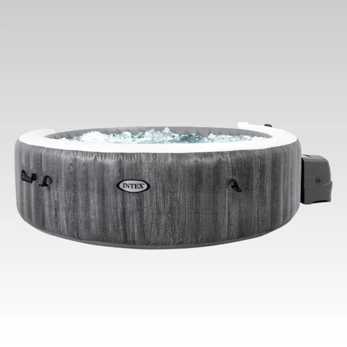 Intex PureSpa Deluxe Madera Gris 85″ x 25″ - Imagen 2
